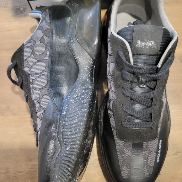 Coach shoes men's brand new black size 12 - Picture 6 of 7